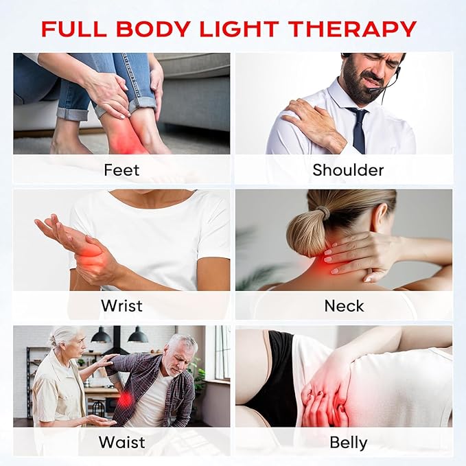 Red Light Therapy, 2 in 1 Red Light Therapy for Face and Body, 660nm and 850nm Infrared Light Therapy, Red Light Panel at Home for Pain, Skin, Back, Leg, Waist, Joints, Muscles KEHURedLightTherapySpecial