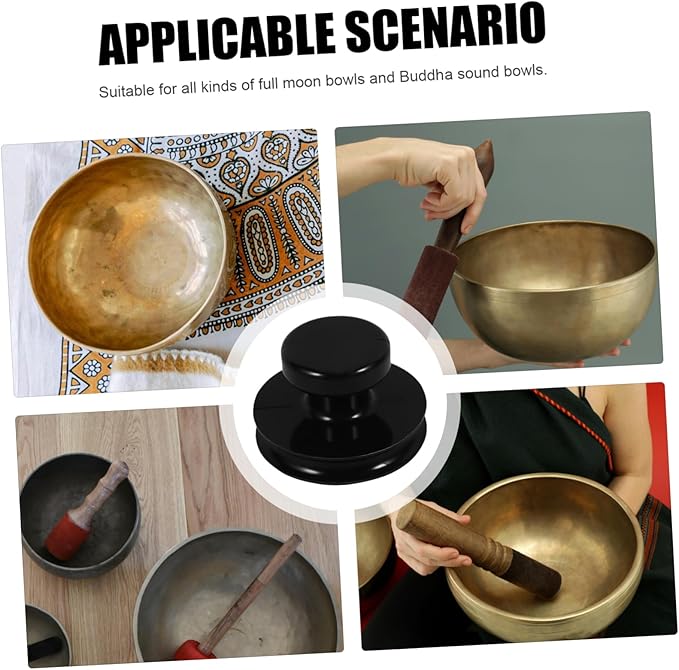 1pc Suction Bowl Sound Bowl Supply Buddhist Bowl Lifter Unique Suction Tool Lifting Handle for Sound Bowl Lifting Handle Singing Bowl Accessory Rubber Portable Cup - Bloomnest