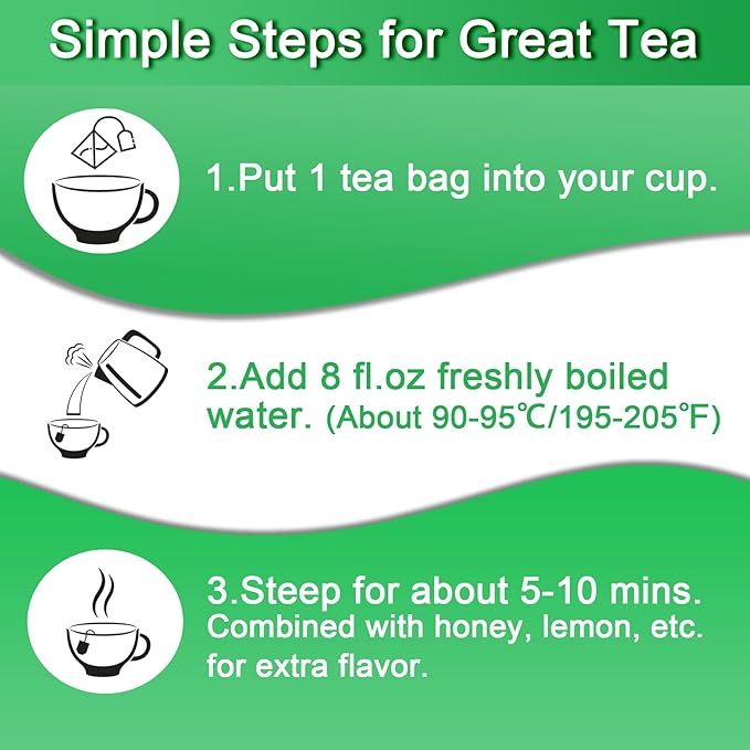 FullChea - Spearmint Tea Bags, 40 Teabags, 1.5g/bag - Premium Spearmint Leaves - Non-GMO - Caffeine-free - High in Antioxidant & Support Digestion - Bloomnest