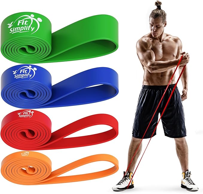 Fit Simplify Pull Up Assist Resistance Bands for Fitness, Physical Therapy, Stretching, Mobility and Exercise - Bloomnest
