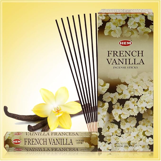 French Vanilla Incense Sticks and Incense Stick Holder Bundle Insence Insense Hem Incense Sticks TRUMIRI