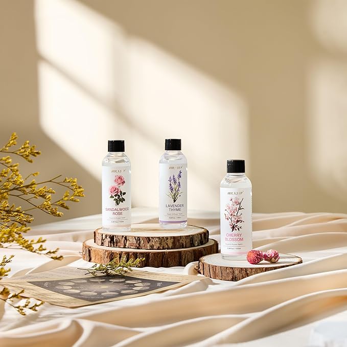 Airkeep Reed Diffuser Oil Refill/Cherry Blossom 3.38oz（100ml/1 Pack/Scented Oil Refill for Reed Diffuser Home Fragrance for Bedroom, Bathroom Office Home Decor - Bloomnest