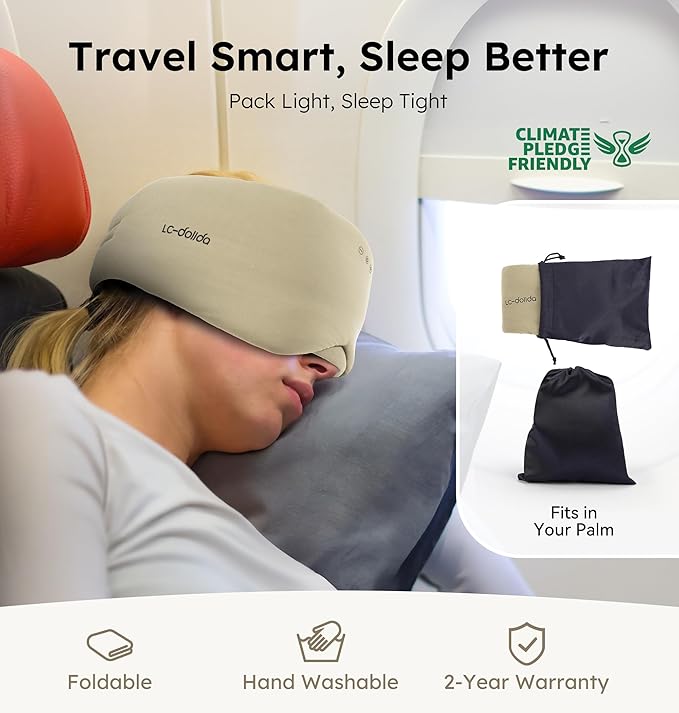 Luxury Bluetooth 5.4 Sleep Mask for Adults - Ice Fiber Cooling & HD Sound, 100% Light Blocking Adjustable Eye Cover for Travel & Side Sleepers - Soft Sleep Headphones with 10H Playtime - Bloomnest