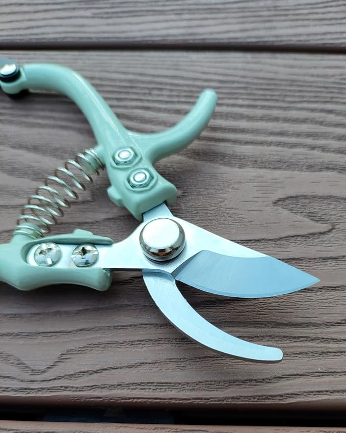 Fondwell 6" Gardening Shears Hand Pruners: Lightweight Garden Trimmers with Bypass Blades - Reliable Bonsai Cutters for Small Plants - Bloomnest