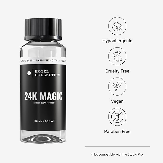 Hotel Collection Diffuser Oil - 24K Magic - Aromatherapy Essential Fragrance Oil - Citrus, Lemongrass, and Jasmine - 120mL 4.1 Fl oz - Bloomnest