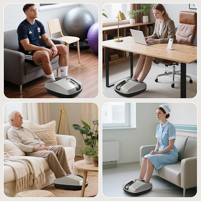 Howdy Cooling and Heating Foot Massager for Feet, Size 13 - Shiatsu Massage with Remote Control, Relief Plantar Fasciitis & Swollen Feet, 2025 Christmas Gift for Her/Him (30% Larger Heat Area) - Bloomnest