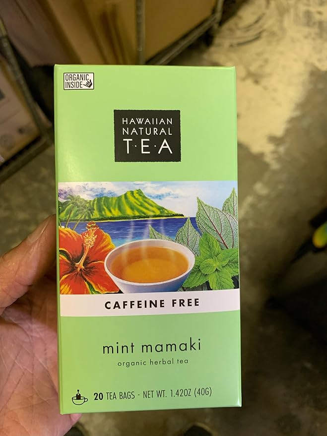 Hawaiian Natural Tea Organic Mamaki Jasmine Green Tea Blend - Antioxidant-Rich For Calming, Wellness, Bedtime, Anxiety & Stress - Gift for Special Ocassions, 20 Bags - Bloomnest
