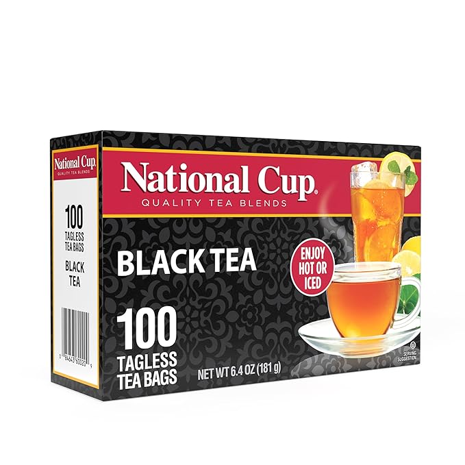 National Cup Black Tea, 100 Tagless Tea Bags (Pack of 3) - Bloomnest