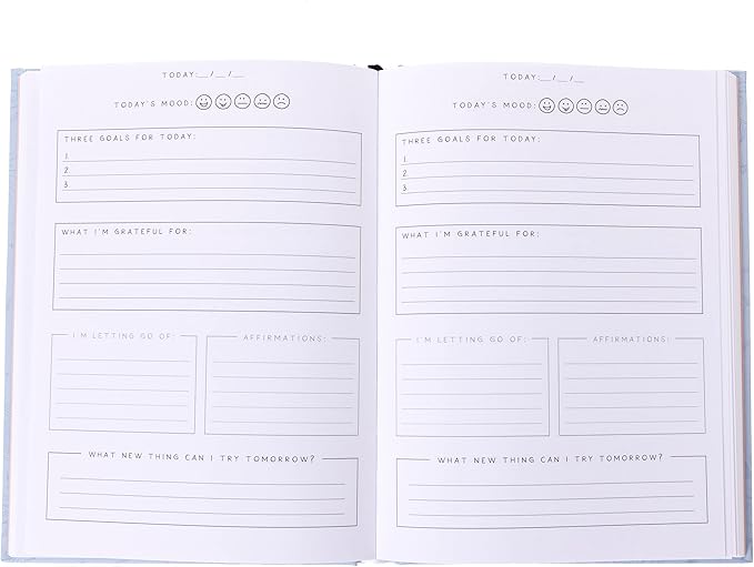 Graphique Self Care Journal | Manifest Design | Affirmations, Goals, Reflections | Guided Notebook with Prompts | Daily Mindfulness Planner | Gift for Women | 256 Pages | 6” x 8” - Bloomnest
