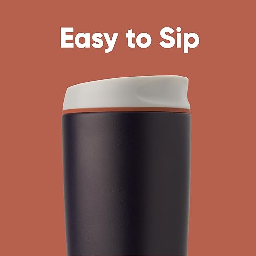 Owala SmoothSip Insulated Stainless Steel Coffee Tumbler, Reusable Iced Coffee Cup, Hot Coffee Travel Mug, BPA Free, 20 oz, Navy (Telescope Tales) Owala