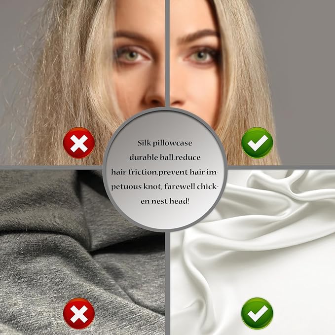 Silk Pillow Cases 2 Pack,Soft Breathable and Sliky Queen Size Pillow Cases Set of 2,Natural Mulberry Silk Pillowcase Set of 2 for Hair and Skin with Hidden Zipper (Ivory,20"X 30",2pcs) - Bloomnest
