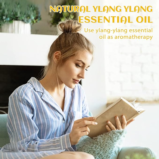 EVOKE OCCU Ylang Ylang Essential Oil 4 Oz, Pure Ylang Ylang Oil for Skin Hair Aromatherapy Diffuser Fragrance DIY- 4 FL Oz - Bloomnest