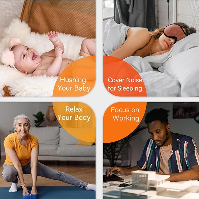 Sound Machine White Noise Machine with 30 Natural Soothing Sounds 36 Levels Volume 5 Timers Memory Function Effectively Blocks Noise Ideal Sleep Machine Brown Noise for Baby Kids Adults Home (Black)