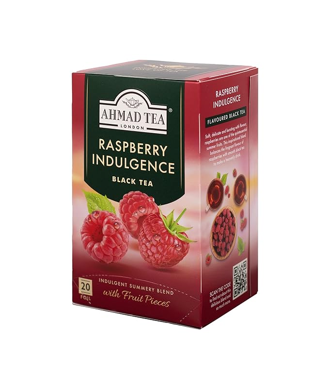 Ahmad Tea Company, Blk Rspbrry, Raspberry Indulgence, 120 Count (Pack of 6) - Bloomnest