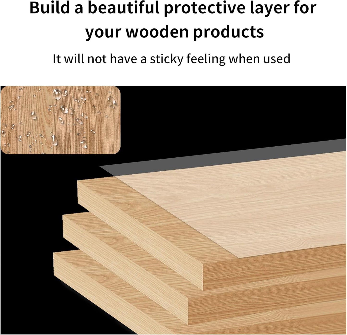 8 oz 100% Natural Pure Tung Oil for Wood Finishing Food Grade Safe, Waterproof Tung Oil for Wood Floors Indoor & Outdoor Furniture