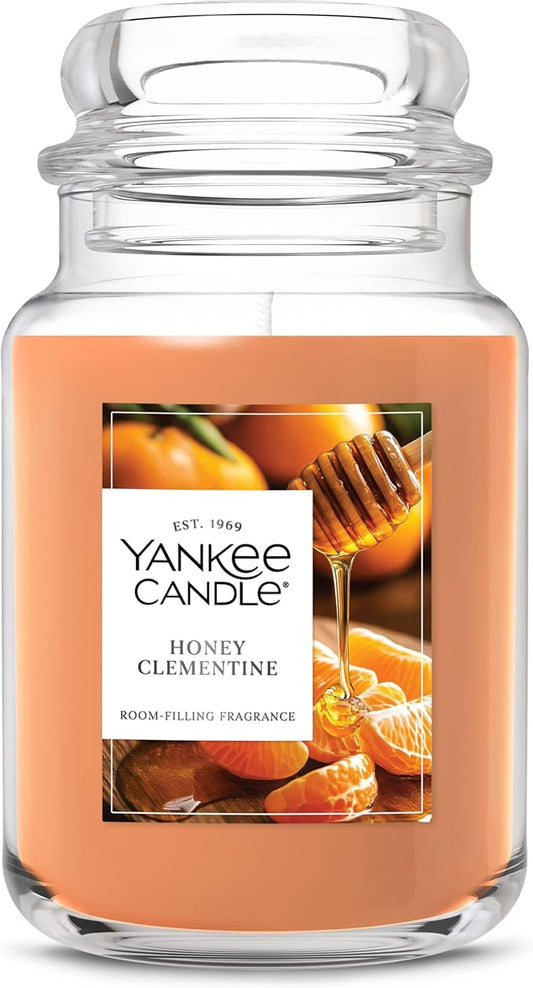 Yankee Candle Honey Clementine Scented Candle, 22oz Large Jar with up to 150 Hour Burn Time, Giftable - Bloomnest