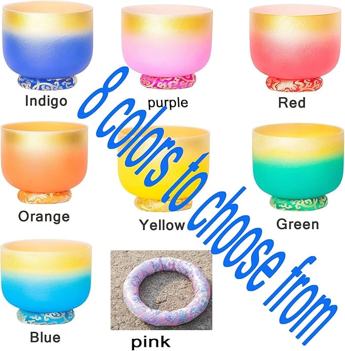 Singing Bowl Cushion Silk Brocade Ring Cushion Pillow，Used for Crystal/Tibetan Singing Bowls ，Singing Bowls Cushion,O-Ring，Buddhist Sound Bowl Pad (Color : Pink-H, Size : 8-14'' 7 Pieces) - Bloomnest