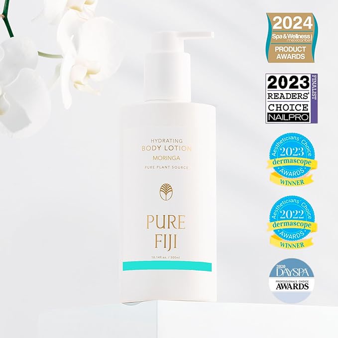 PURE FIJI Hydrating Body Lotion, Moringa (10.14 Fl.Oz /300ml) - Bloomnest