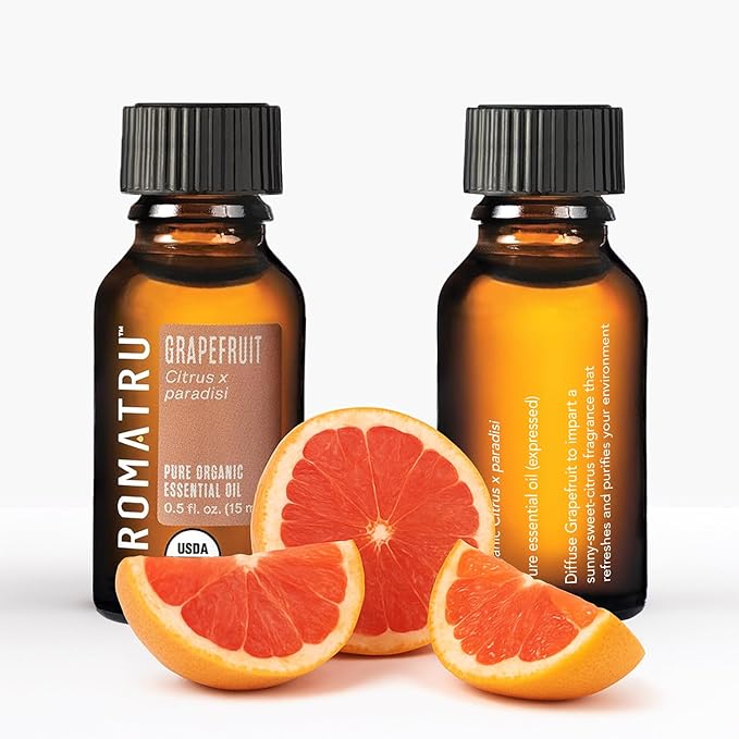 Focus Essential Oil Kit – Rosemary, Peppermint, Lemon, and Grapefruit – Organic & Wildcrafted – ISO Certified – No Synthetic Fillers – Ethically Sourced - Bloomnest