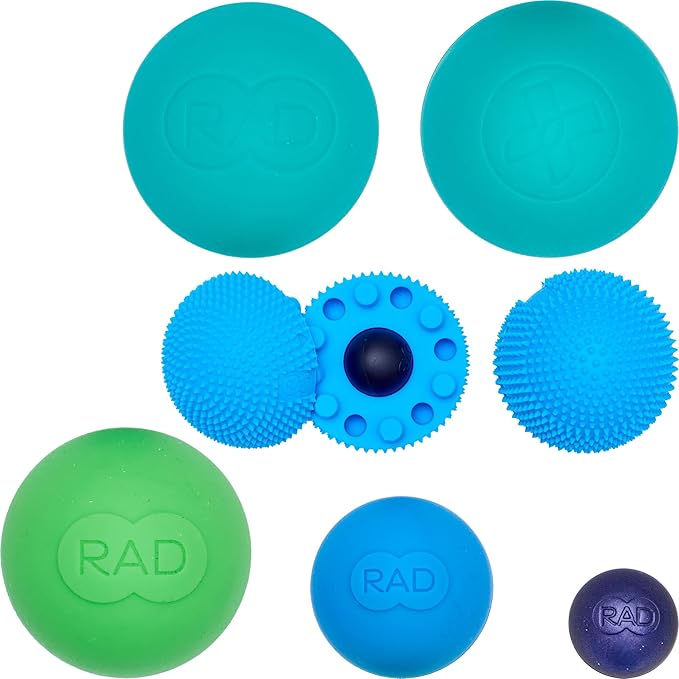 RAD Baller Bundle – Myofascial Release Balls for Full Body Mobility & Recovery, Trigger Point Relief – Includes Rounds (Set of 3), Recovery Rounds (Set of 2), and Neuro Ball Foot Roller - Bloomnest