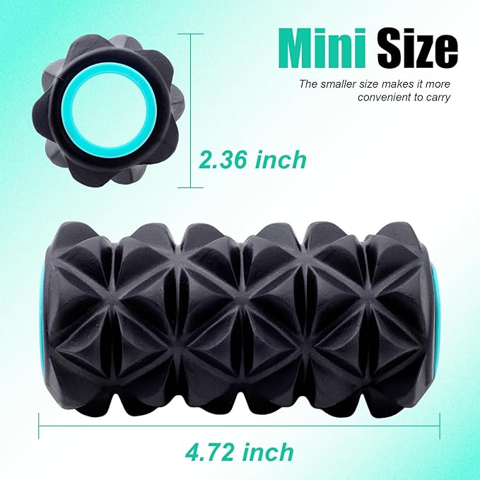 5 Pack Zomyove Roller- Back Wheel for Deep Tissue Massage, XR Foot Massage Roller for Targeted Massage for Plantar Fasciitis and Foot Fatigue, Roller Kit for Physical Therapy & Exercise