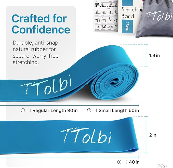 Premium Stretch Bands for Dancers - Flexibility & Ballet Stretching Band, Dance Equipment for Splits & Strength, Ideal Gifts for Ballet, Gymnastics, Cheerleading, Yoga and Pilates Training Stuff - Bloomnest
