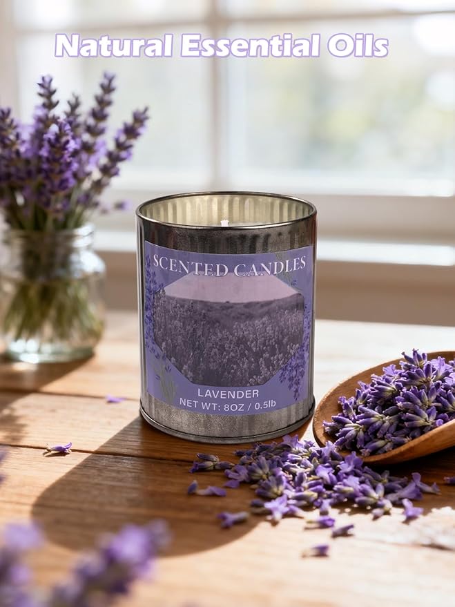 Scented Candle Gift Set, 4 Pack 32oz Soy Wax Candles Set, 200 Hour Burn Time Long Lasting Aromatherapy Candles Set, Container Candles Ideal for Home Decor and Gift for Women and Men - Bloomnest