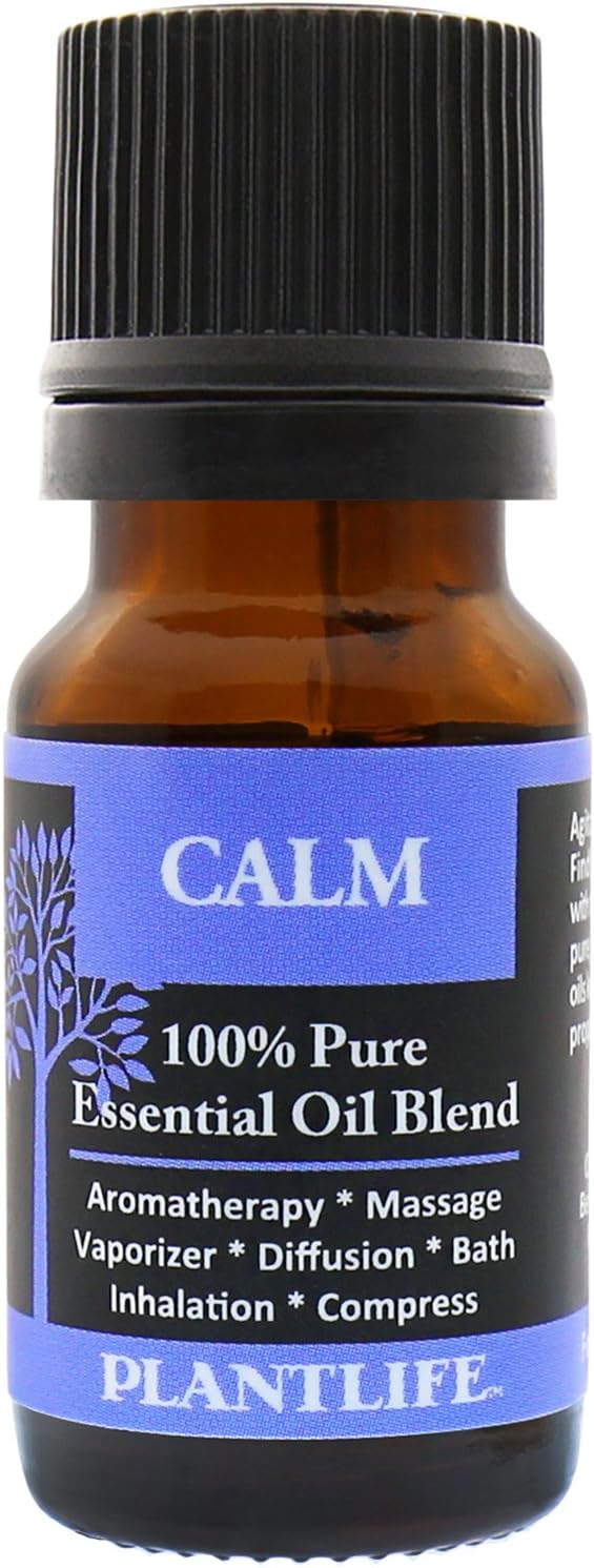 Plantlife Calm Aromatherapy Essential Oil Blend - Straight from The Plant 100% Pure Therapeutic Grade - No Additives or Fillers - Made in California 10 ml - Bloomnest