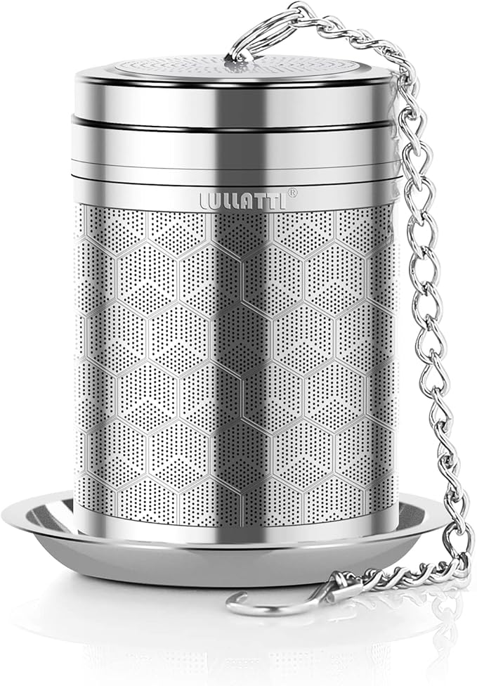 Large Tea Infuser for Loose Tea(1 Pack), 304 Stainless Steel Tea Ball Strainer, Extra Fine Mesh Tea Steeper for Brewing All Kind of Tea, Fits for Most Teapot, Cups or Mugs