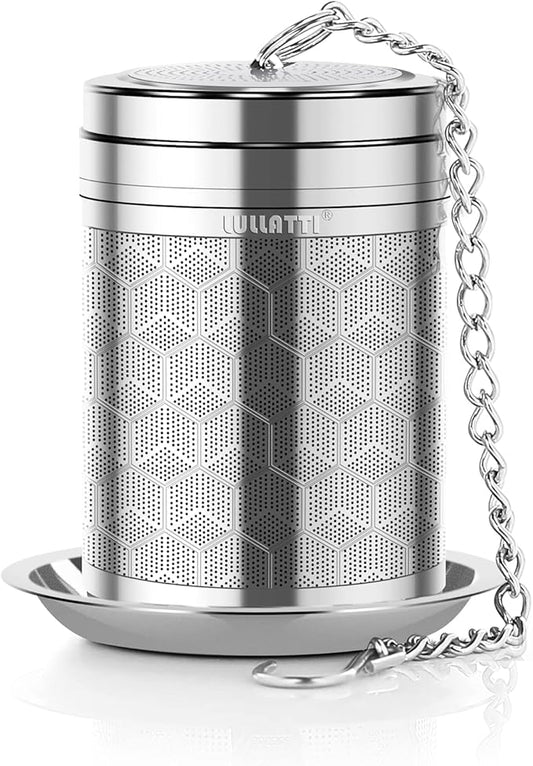 Large Tea Infuser for Loose Tea(1 Pack), 304 Stainless Steel Tea Ball Strainer, Extra Fine Mesh Tea Steeper for Brewing All Kind of Tea, Fits for Most Teapot, Cups or Mugs