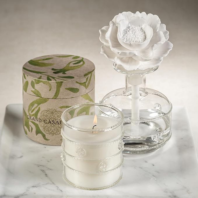 Zodax Grand Casablanca Porcelain Oil Diffuser - 6.76 oz -Neroli Absolute