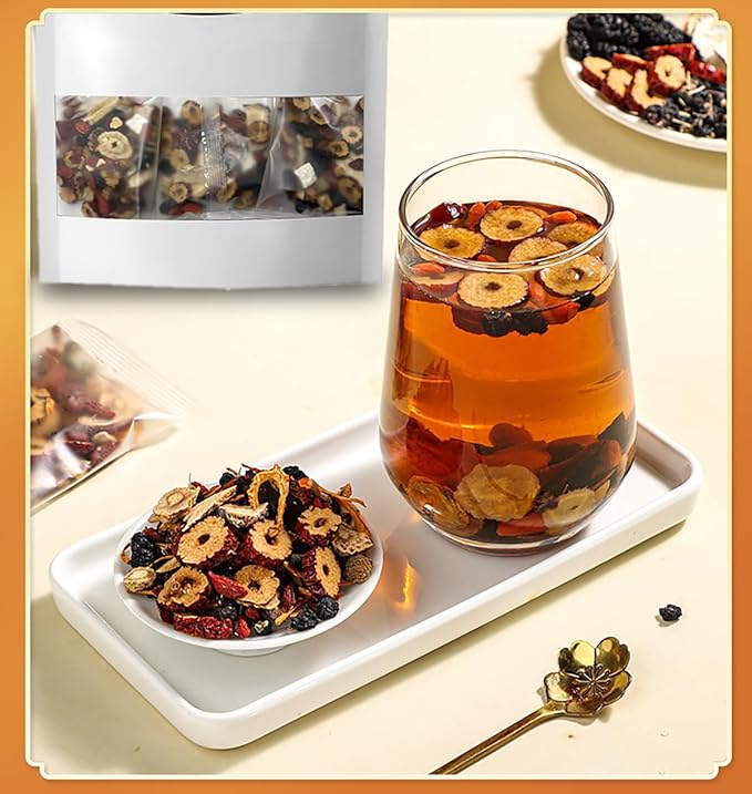 Kidney Tea - Ginseng and Wolfberry Tea, Ginseng Nine Treasure Tea, Men's Health Tea Herbal 9 Precious Ingredients Formula, Natural Organic Kidney Cleanse Detox Tea for Women & Men (1Bag(12pcs)) - Bloomnest