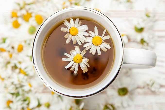 Cha4Tea 36-Count Pure Camomile Herbal Tea Pods Compatible with Keurig Brewers - Bedtime/Sleep-well/Nightly Calm/Relaxing Tea - Bloomnest