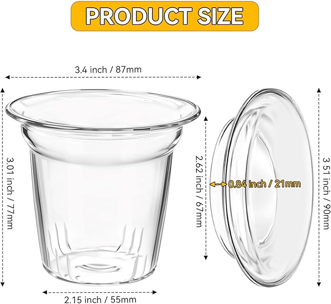 Glass Tea Infuser with Dual-Purpose Lid/Coaster for Teabloom, Glass Tea Strainers for Loose Tea-leaves, Universal Steeper for Teapots, Mug, Bottle, Cup, Travel Tumblersm Microwave & Dishwasher Safe - Bloomnest