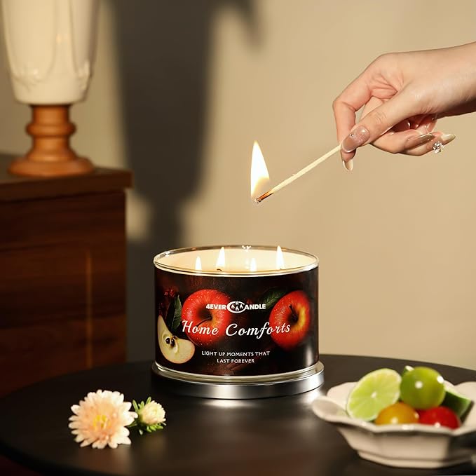 4-Wick Scented Candle - 18oz Soy Wax Blend Candle Over 50Hrs Long-Lasting Fragrance, Home Decor and Housewarming Gifts, Home Comforts - Bloomnest