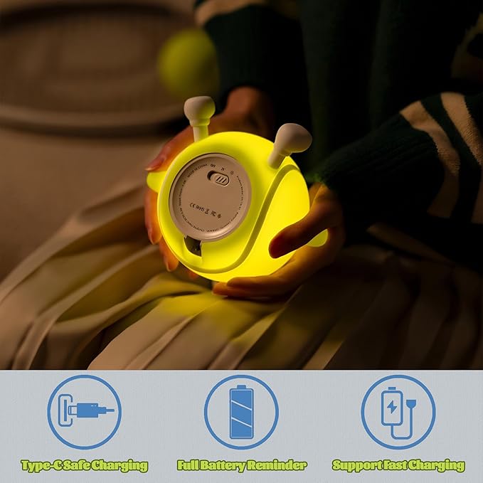 Tennis Nursery Night Light,LED Squishy Silicone Lamp,2 Levels Dimmable Bedroom Nightlight for Kids,Touch Light,Dorm Decor lamp,Baby Boys Girls Gifts (Tennis) - Bloomnest