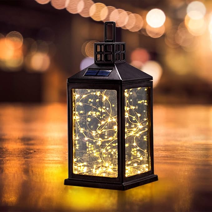 Solar Lantern Lights Outdoor SUNWIND Waterproof Solar Table Lamp Hanging Lighting with 40 Warm White LEDs for Garden Patio Landscape Decoration - Bloomnest
