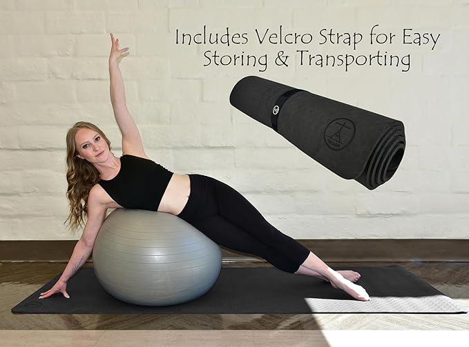 Tatago Extra Thick Yoga Mat Wide & XL-Our 10mm Extra Large Yoga Mat Thick Extra Wide And Long For Total Joint Cushioning. A Large Exercise Mat Thick And Perfect For Home Workout Pilates Or Studio.