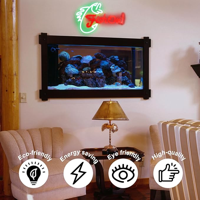 Fish On Neon Sign Go Fishing LED Signs for Wall Green Red Neon Light Dimmable Neon Lights Signs Fish Neon Light Up Sign for Bedroom Living Room Man Cave Yacht Decor Men Gifts - Bloomnest