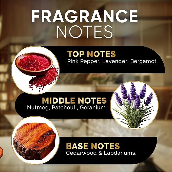 Luxury Hotel Diffuser Oil for Hotels and Homes - Aromatherapy Oils for use with an Essential Oil Diffuser at Home - Fragrance-Scent Diffuser Oil Blend (Wild Ambition) 4.05fl oz (120ml) - Bloomnest