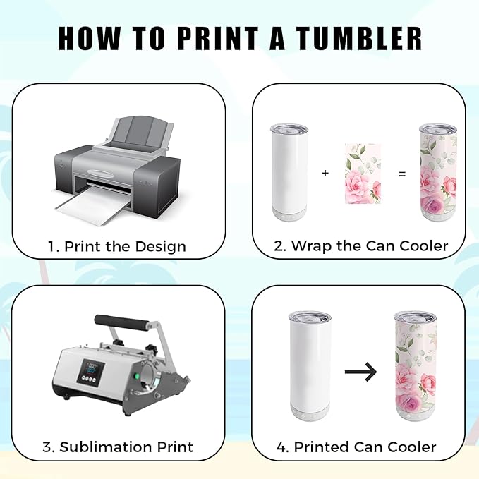 6 Pack 20 OZ Sublimation Blank Tumblers Bulk Stainless Steels Double Vacuum Bluetooth Speaker Music Insulated Tumbler with Lid and Straw Metal Cup White - Bloomnest