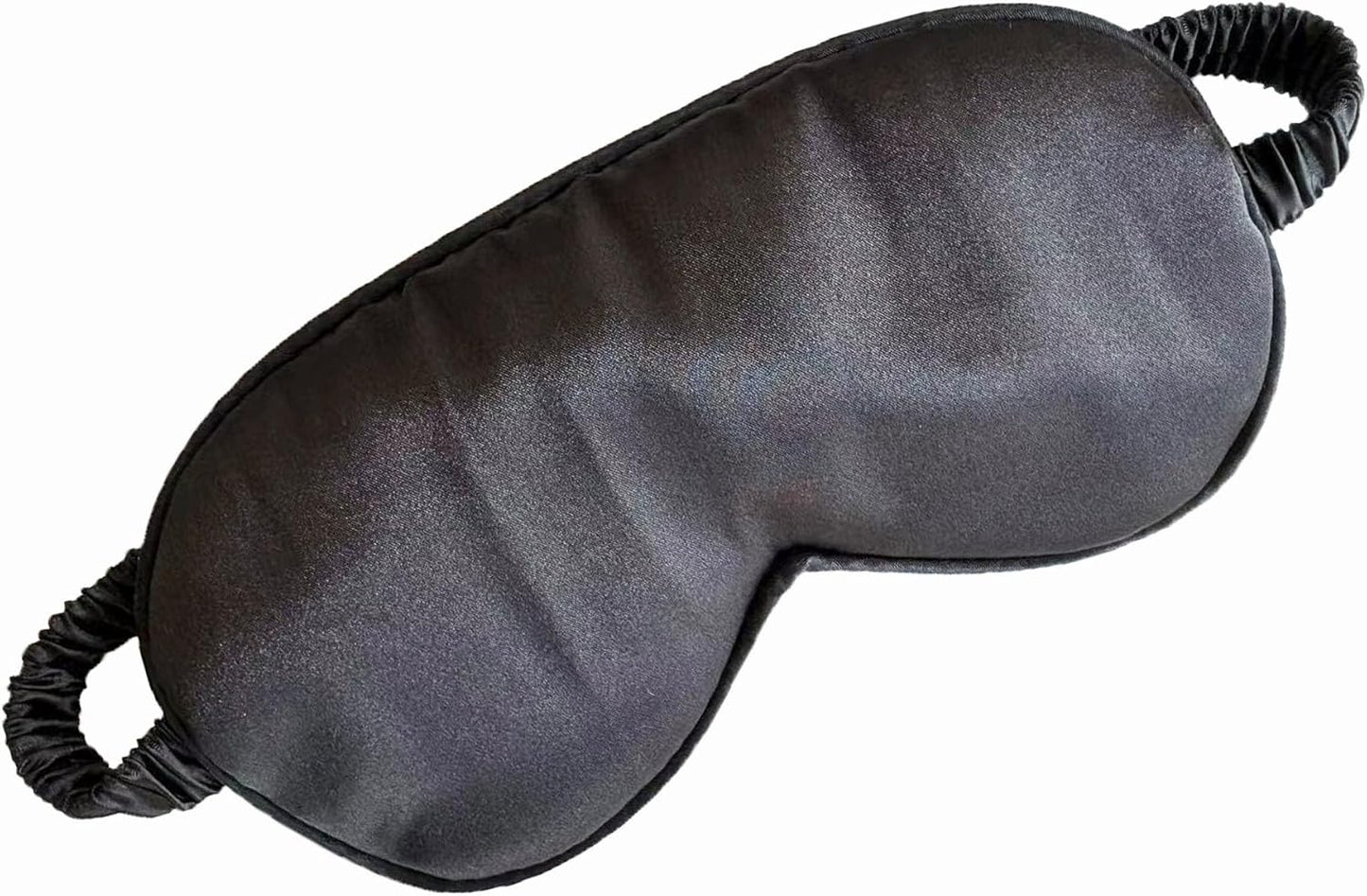 Silk Eye Mask for Sleeping - Satin Eye Cover with Silk Storage Bag Dark_Black 3Pcs Save 20%