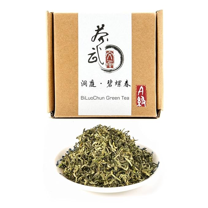 ChaWuWarmSun-[A] BiLuoChun Green Tea,3.5oz(100g),Loose Leaf Tea,DongTing Mountain,Chinese Famous Green Tea - Bloomnest