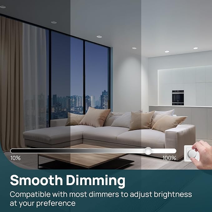 Linkind BR30 LED Flood Light Bulbs Indoor, 65W Equivalent Dimmable LED Recessed Bulbs, 10W 850 Lumens, 5000K Daylight E26 Base, Recessed Can Light Bulb for Bedroom Dining Room Bathroom, 8 Packs - Bloomnest