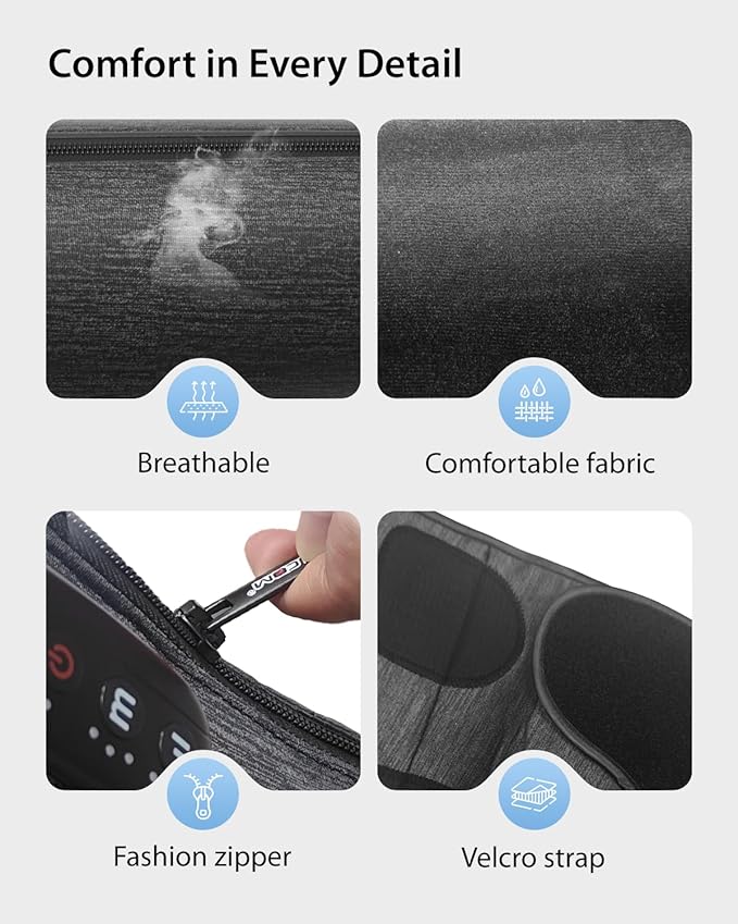 CINCOM Cordless Calf Massager for Circulation, Leg Compression Massager for Calf, Rechargeable Leg Massage with 3 Intensities 3 Modes for Pain Relief, Gifts for Women Men - Bloomnest