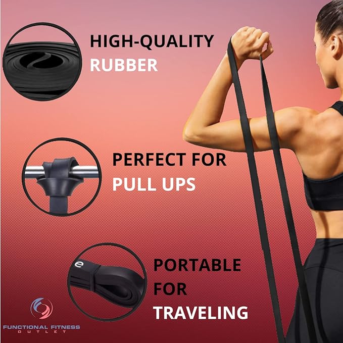 Rubberbanditz Combo Pull Up Assist Bands | Heavy Duty Resistance Exercise Bands for Powerlifting, Mobility, and Stretching | Resistance Bands for Working Out - Bloomnest