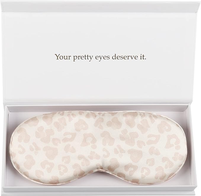 Silk Sleep Mask Light Blocking Luxury 100% Mulberry 22mm Silk Eye Mask Eye Cover Blindfold Ultra Soft Light & Comfy Anti Aging Skin Care with Travel Bag Gift Package - Bloomnest
