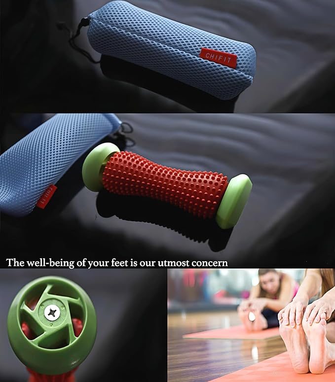 Reflexology Foot Massager Tool, Plantar Fasciitis Relieve Diabetic Neuropathy,Acupressure Trigger Point Therapy, Heel Arch Arthritis - Bloomnest