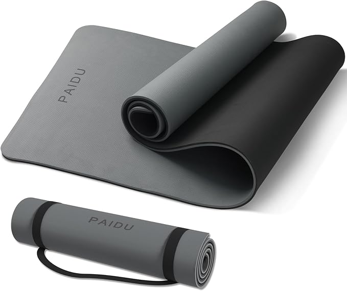 Yoga Mat Non Slip Anti-tear,extra thick-2/5 inch（10MM）High Resiliency Professional POE Yoga Mats for Women Men Kids,72"x24"inch,Workout, Yoga, Pilates and Floor Exercise, with Carrier Strap