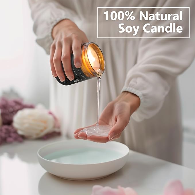 MOASITN Pumpkin Spice Heavenly Scented Candles for Home| Natural Soy Fall Candle| Handmade Long Lasting Aromatherapy Candle| Jar Candel for Women,Men as Halloween,Birthday,Relaxing Gifts| 7oz - Bloomnest